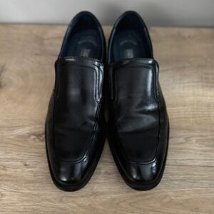 Stacy Adams Shoes Slip On Loafers Memory‎ Foam Dress Black Neutral PreppyMens 8M